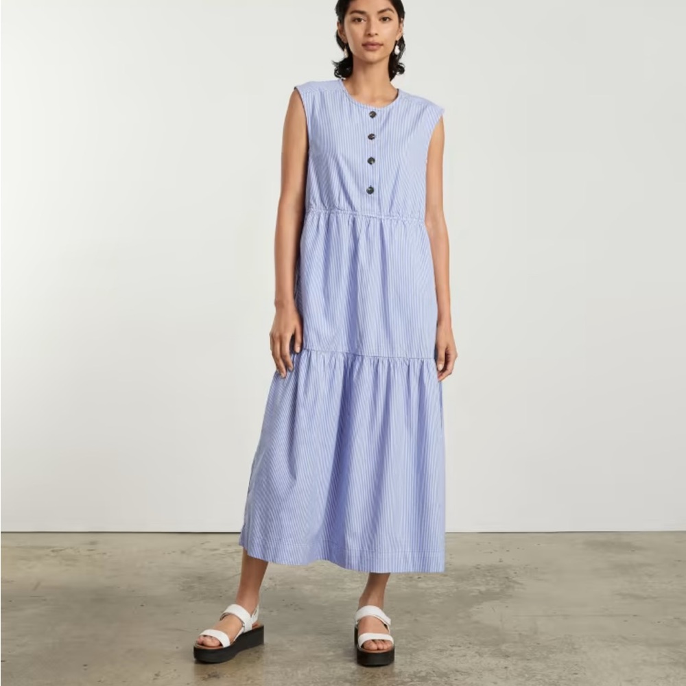 The tiered midi dress Everlane